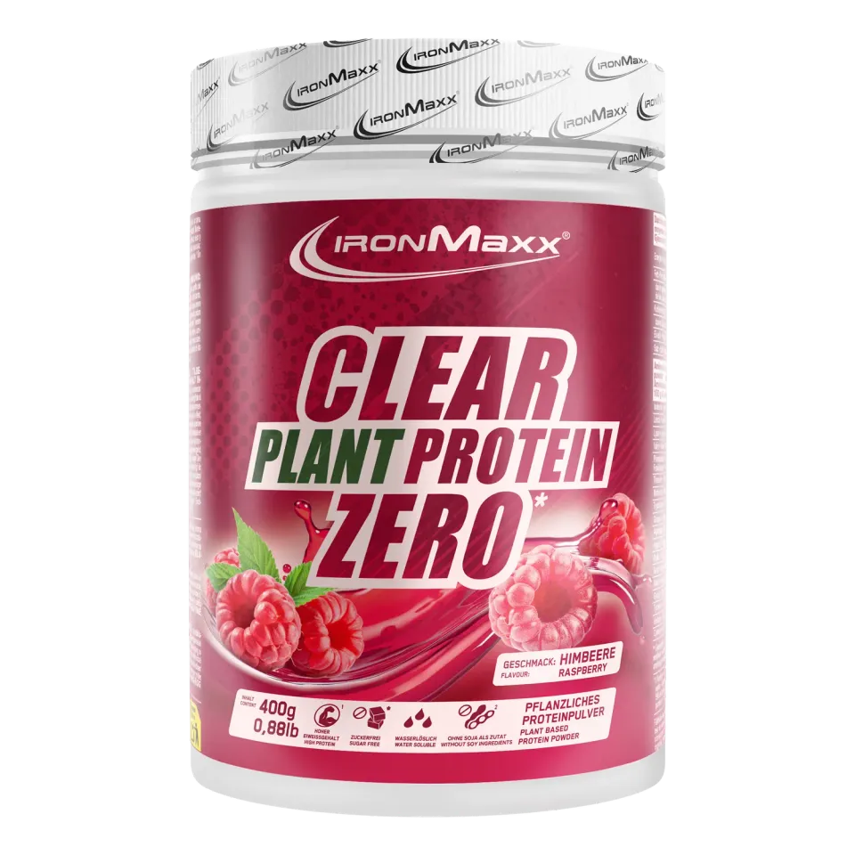 Iron Maxx Clear Plant Protein Zero Proteinpulver Himbeere 400g