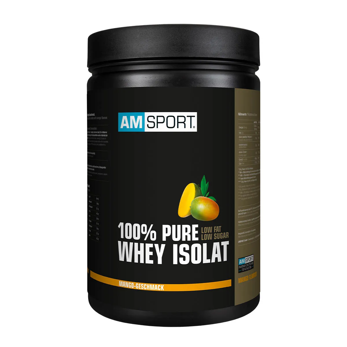 Amsport High Premium Whey Isolat Proteinpulver 700 g laktosearm