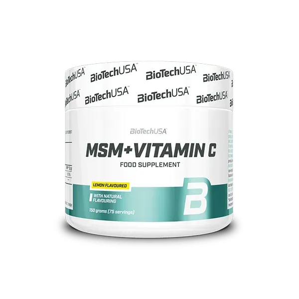 BioTechUSA MSM + Vitamin C Pulver 150 g Zitrone