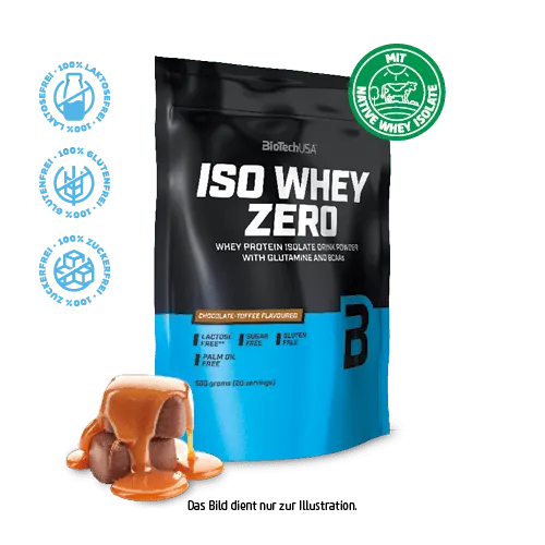 BioTechUSA Iso Whey Zero Whey-Isolat Vanille 500g laktosefrei
