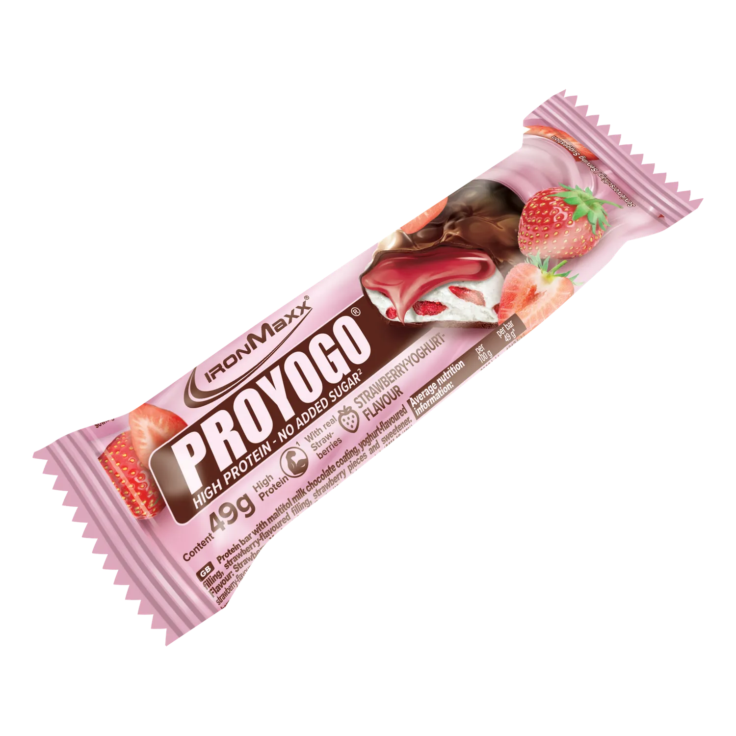 Iron Maxx Proyogo Proteinriegel Strawberry 24x49 g