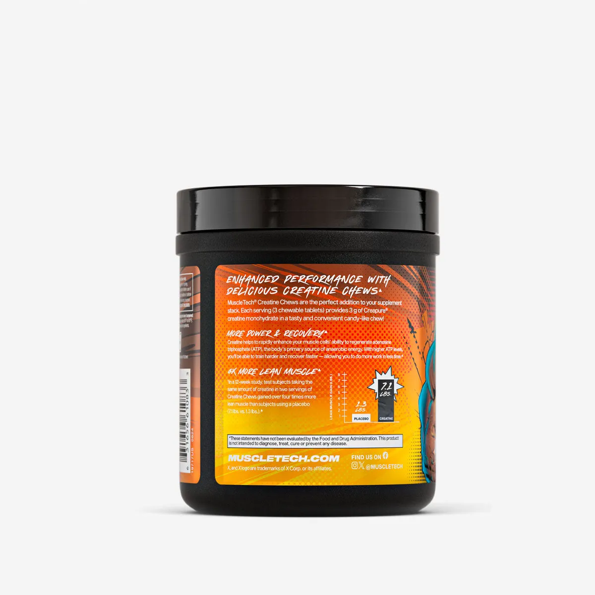 MuscleTech Creatine Chews Kreatin-Kautabletten Boogieman Punch und Citrus Burst