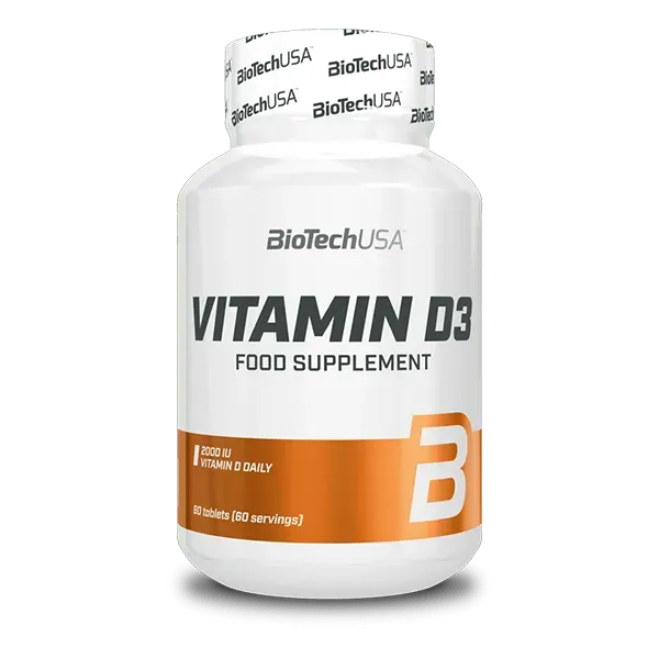 BioTechUSA Vitamin D3 Tabletten 60 Stück 2000 IE