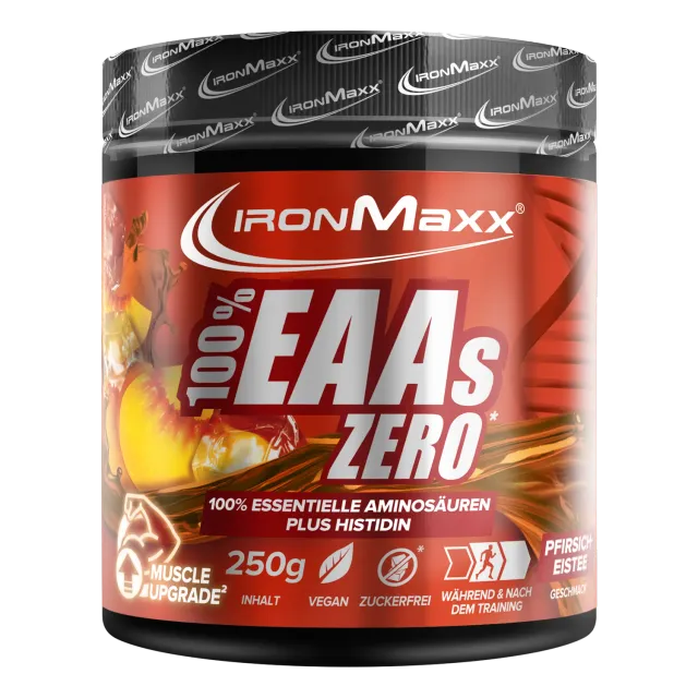 Iron Maxx 100% EAAs Zero Aminosäuren Peach Ice Tea 250 g zuckerfrei