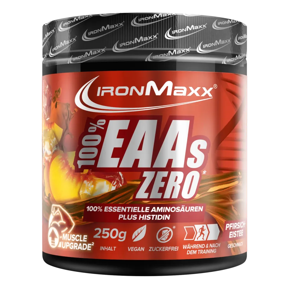 Iron Maxx 100% EAAs Zero Aminosäuren Peach Ice Tea 250 g zuckerfrei