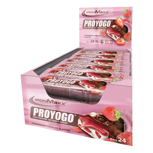Iron Maxx Proyogo Proteinriegel Strawberry 24x49 g