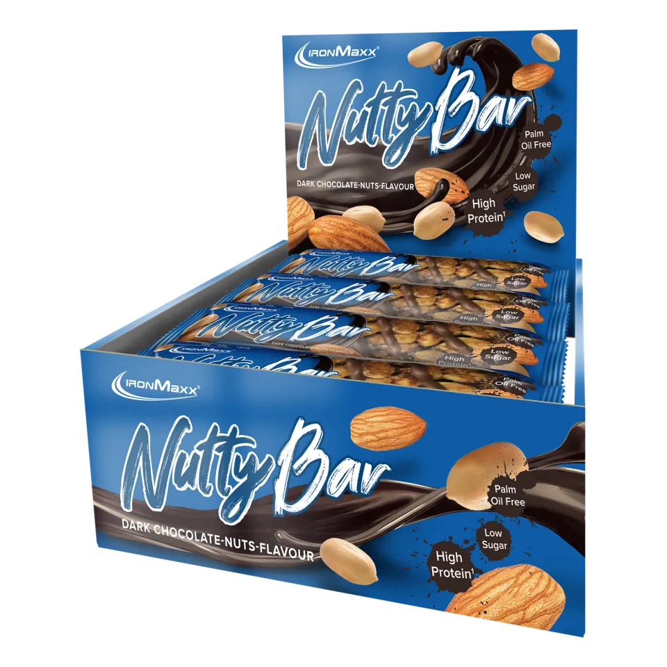 Iron Maxx Nutty Bar Proteinriegel 12 x 40 g Dark Chocolate Nut