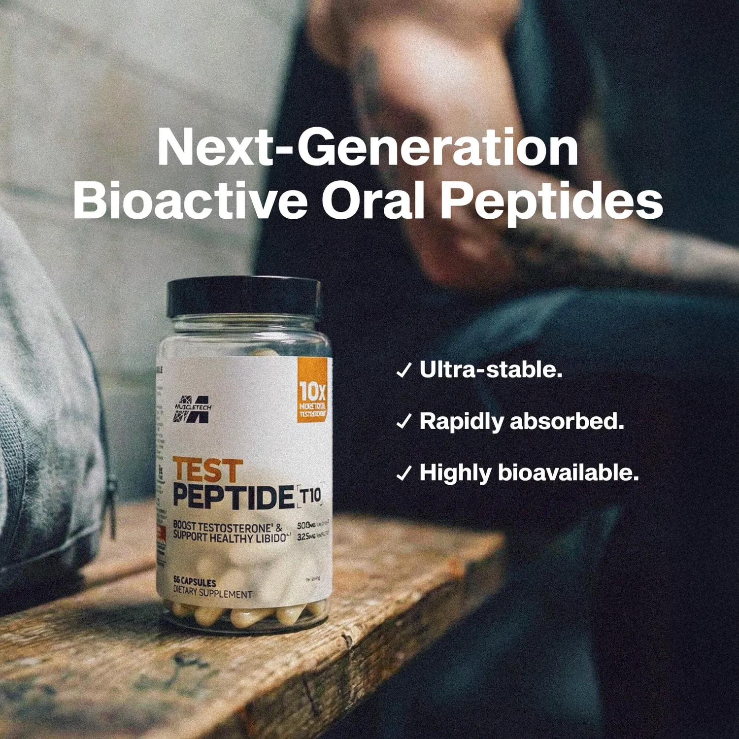 MuscleTech Test Peptide T10 Testosteron-Supplement
