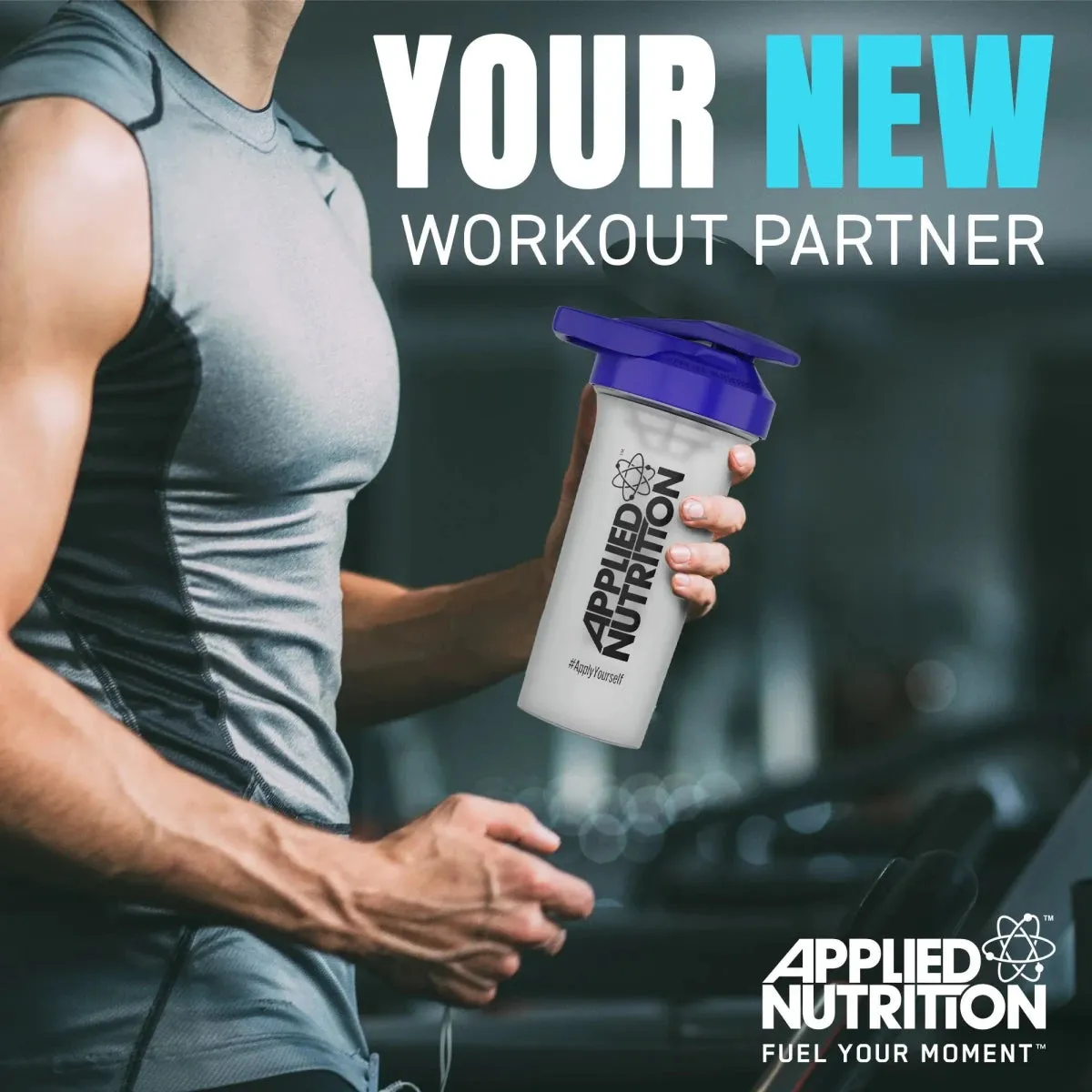 Applied Nutrition Shaker 600 ml blau auslaufsicher