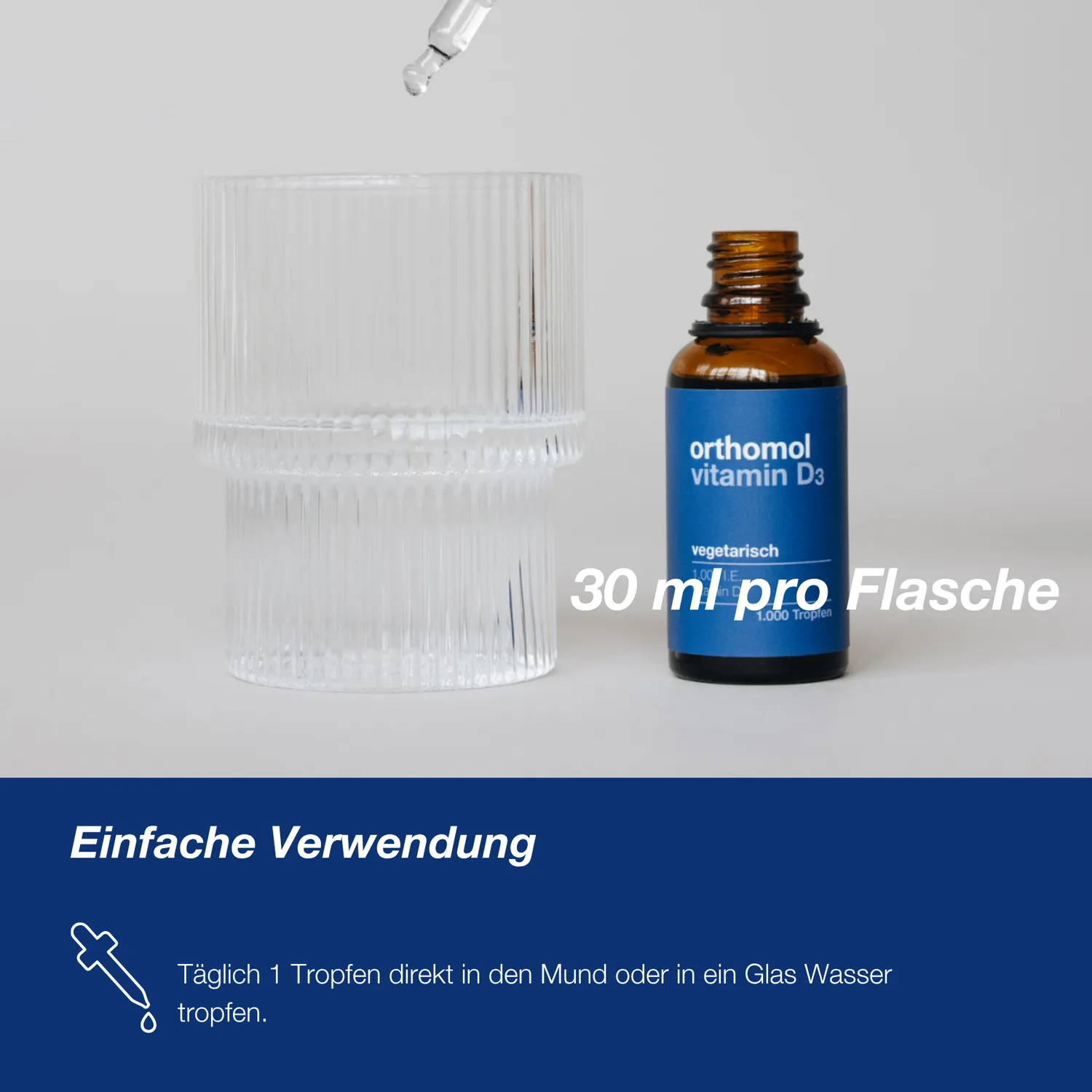 Orthomol Vitamin D3 Vegetarisch Tropfen 1 x 30 ml 1000 IE