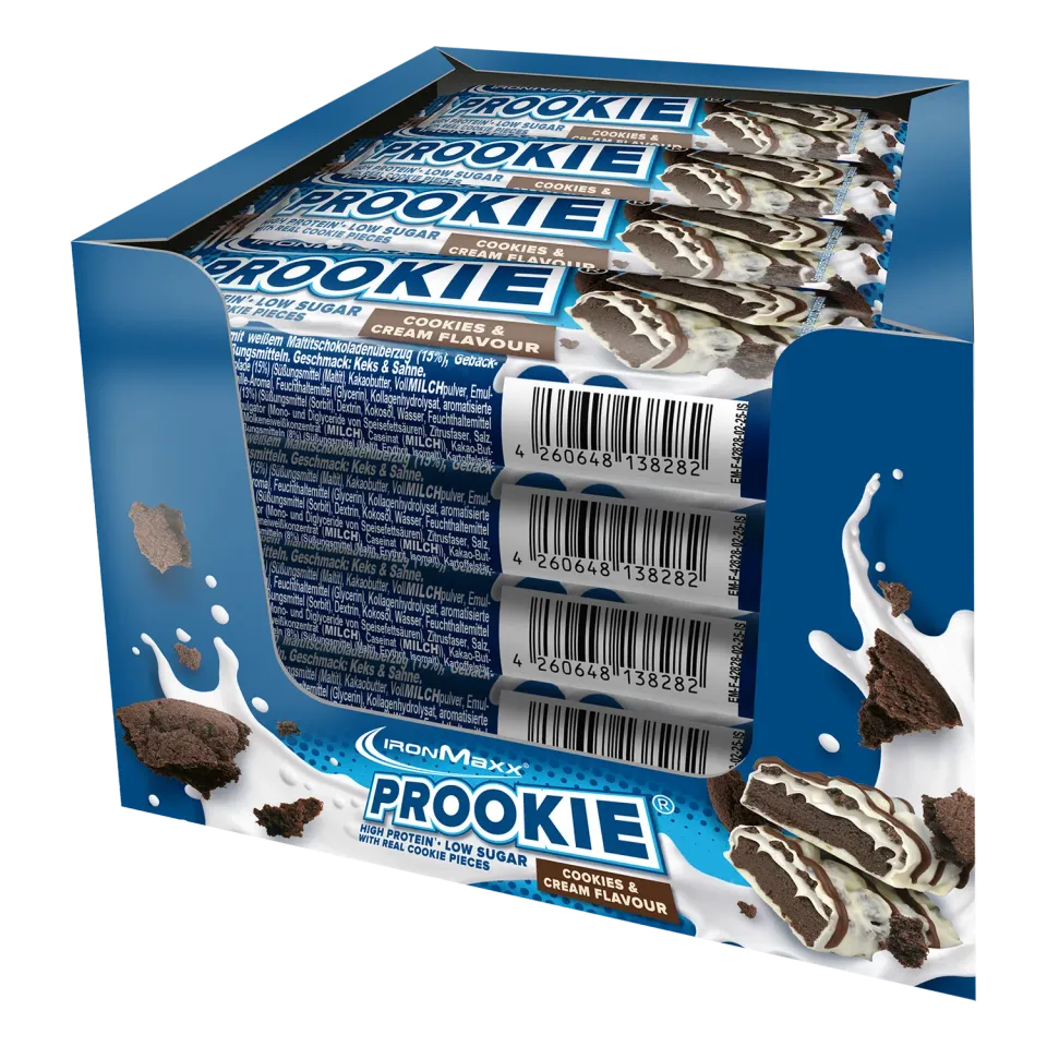 Iron Maxx Prookie Protein-Cookie Cookies & Cream 16x45g zuckerarm