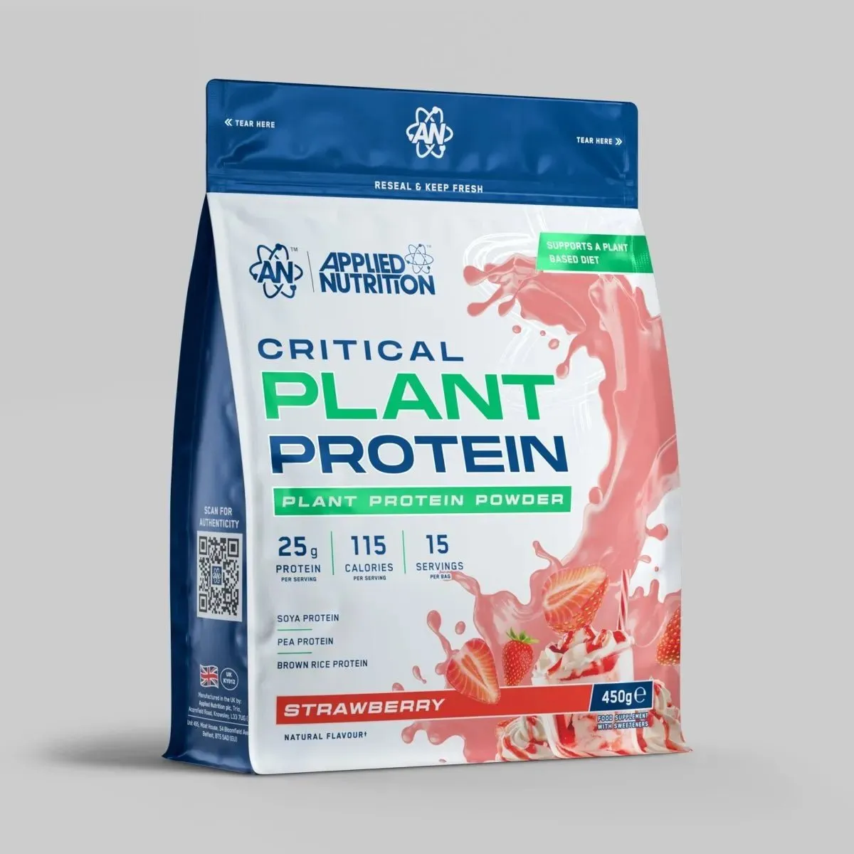 Applied Nutrition Critical Plant Proteinpulver Schokolade 450g vegan