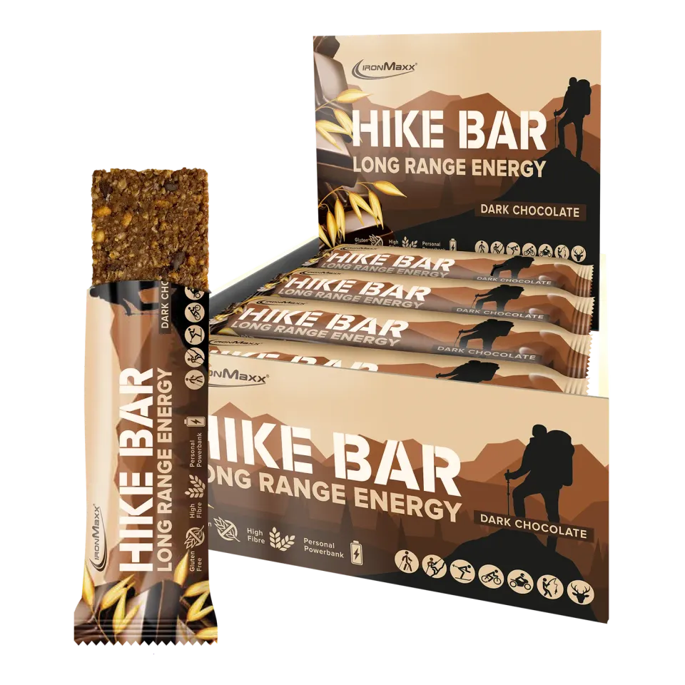 Iron Maxx Hike Bar Energieriegel Dark Chocolate 12x60 g vegan