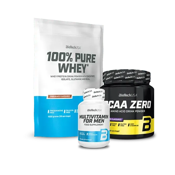 BioTechUSA Muskeldefinition-Pack Whey BCAA Set 3-teilig