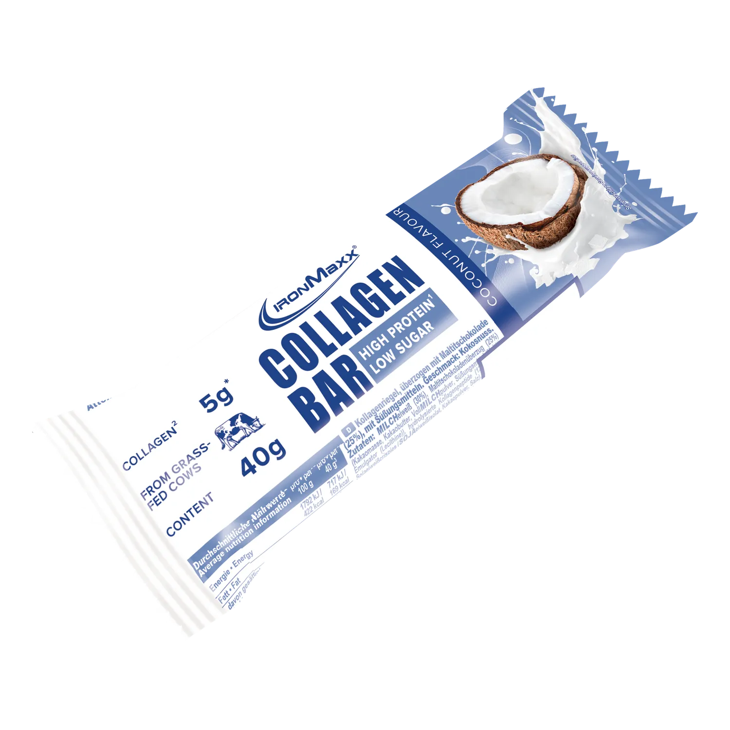 Iron Maxx Collagen Bar Proteinriegel Coconut 12x40 g kollagenreich