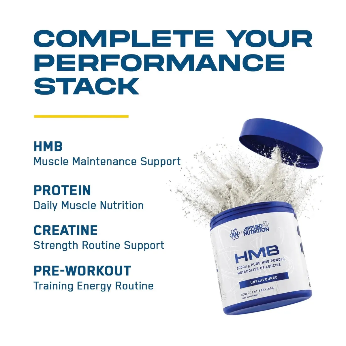 Applied Nutrition HMB Pulver 200g 67 Portionen