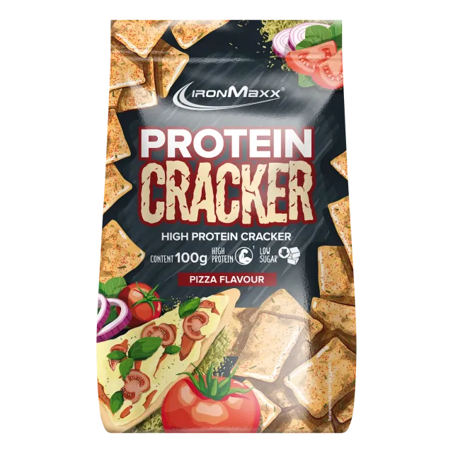 IronMaxx Protein Cracker Pizza Protein-Snack 100 g