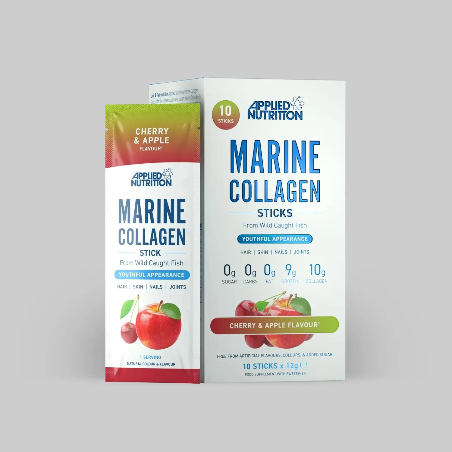 Applied Nutrition Marine Collagen Stick Kollagen 10 Sticks Erdbeere Himbeere