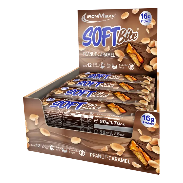 Iron Maxx Softbite Proteinriegel Peanut Caramel 12x50g soft