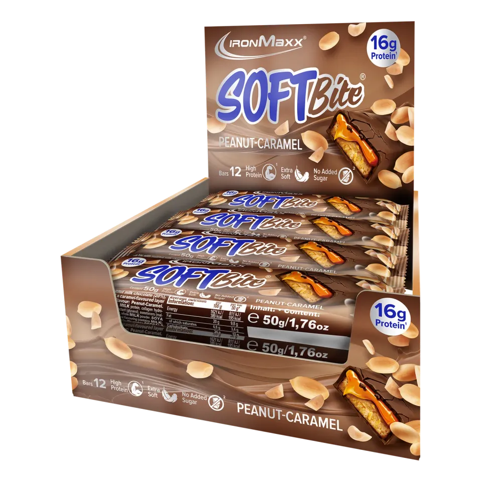 Iron Maxx Softbite Proteinriegel Peanut Caramel 12x50g soft