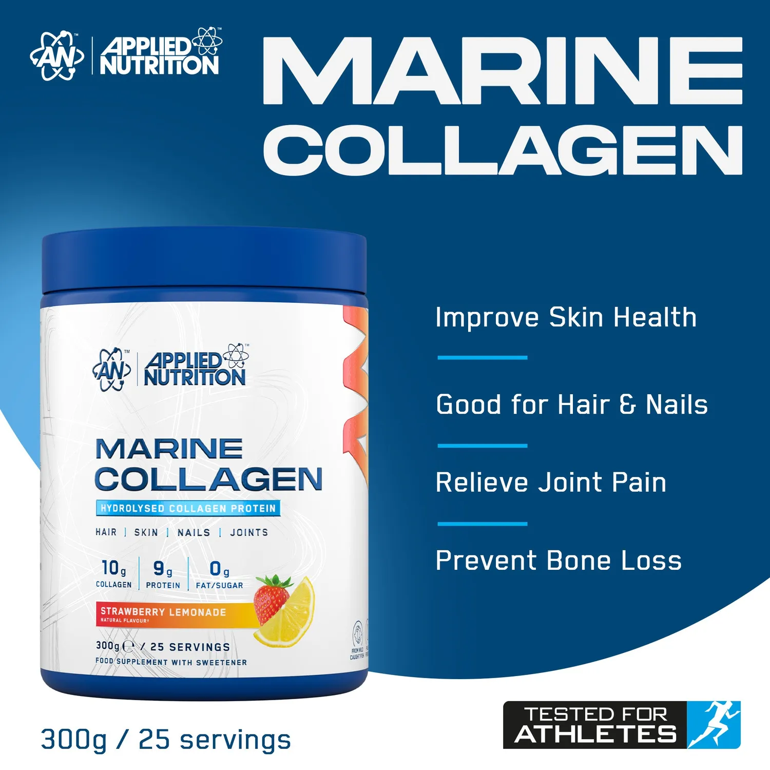 Applied Nutrition Marine Collagen Kollagenpulver 300 g geschmacksneutral