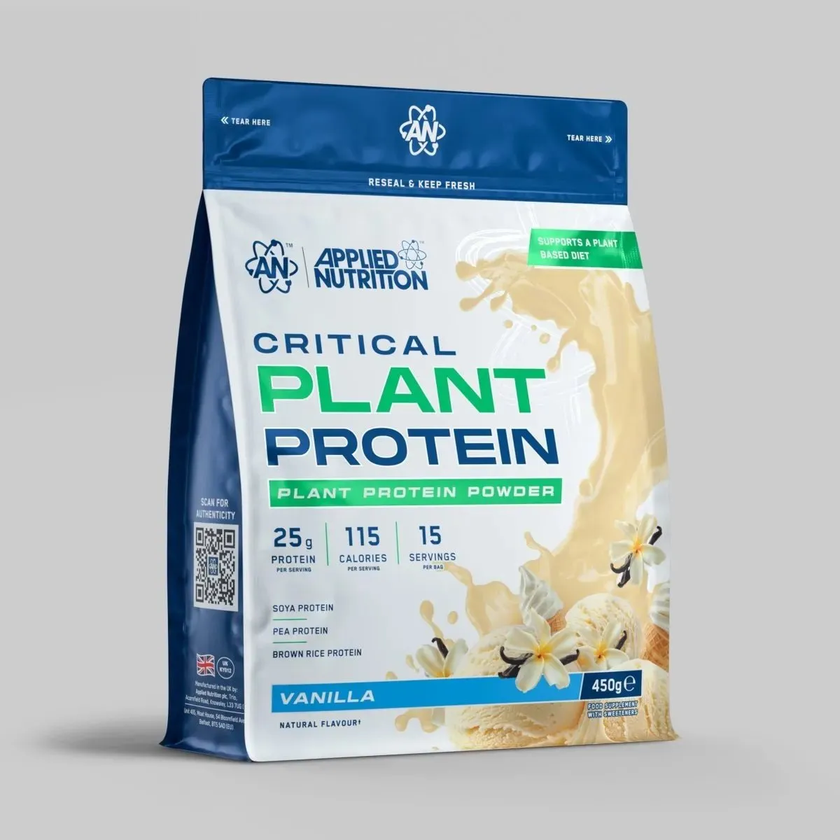 Applied Nutrition Critical Plant Proteinpulver Schokolade 450g vegan