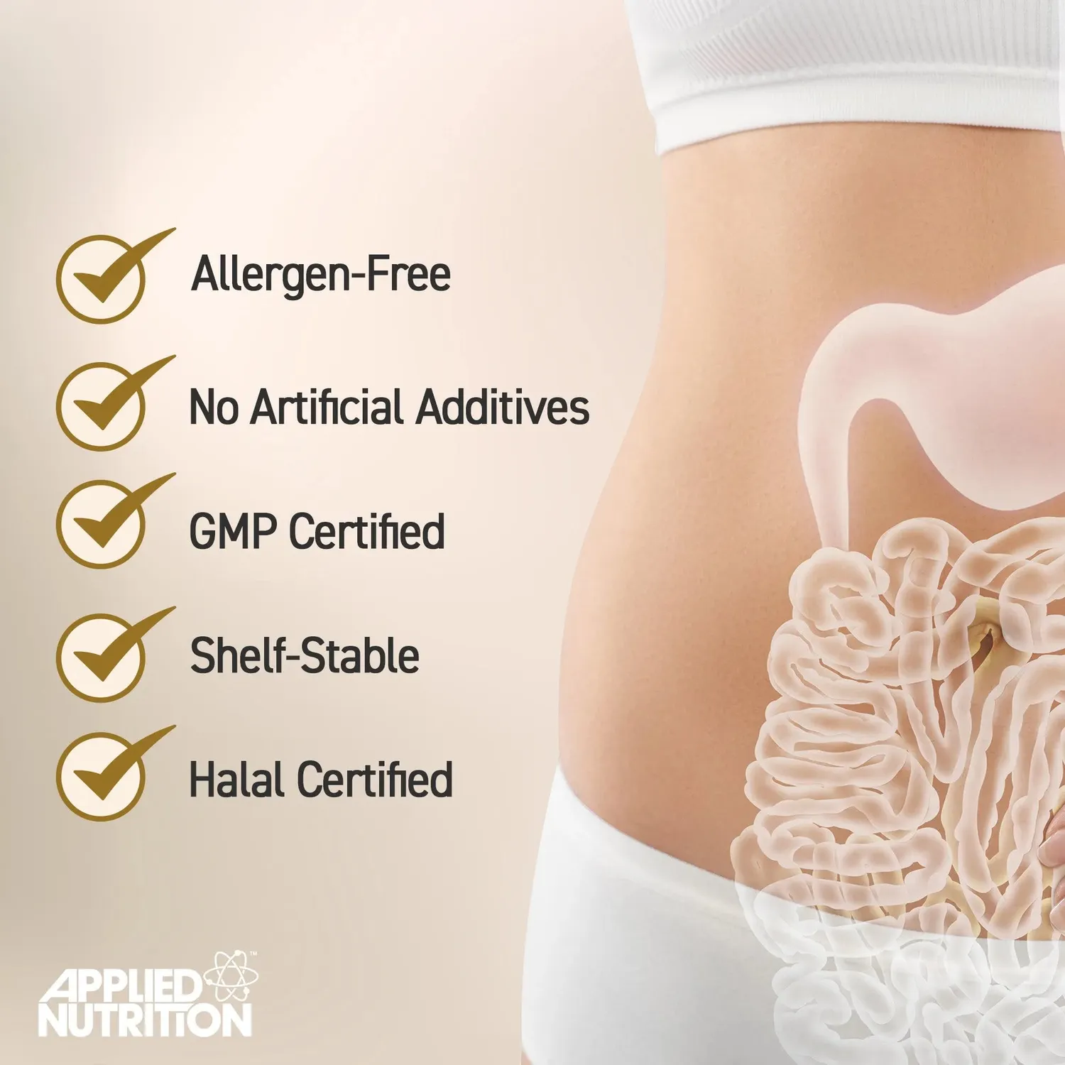 Applied Nutrition Gut Health Darmgesundheitskapseln 60 Kapseln Probiotika