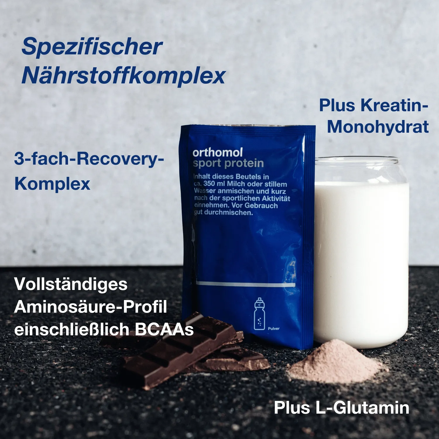 Orthomol Sport protein Proteinpulver Vanille 16 Portionen – Whey