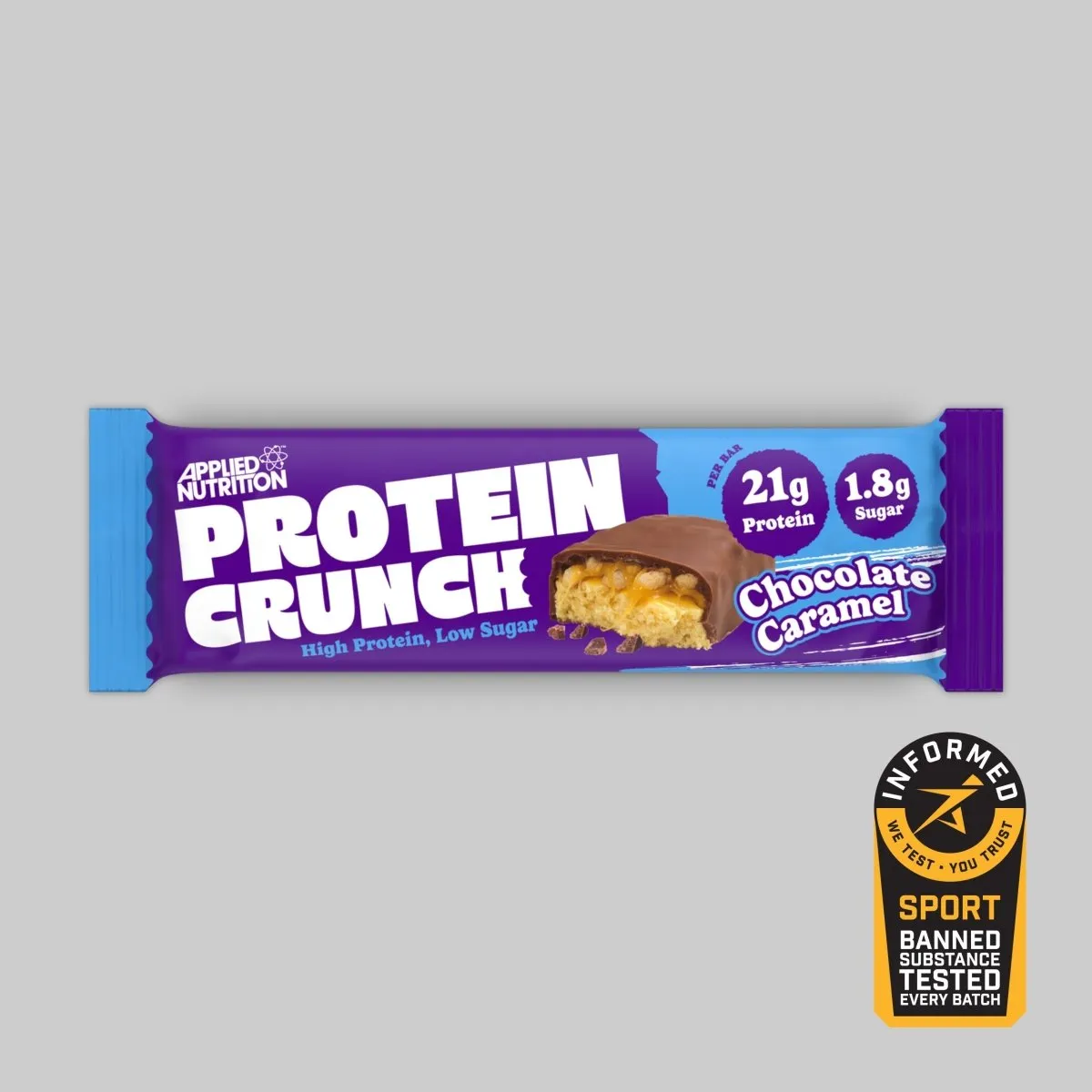 Applied Nutrition Crunch-Proteinriegel Milchschokolade Karamell 62g Einzelriegel