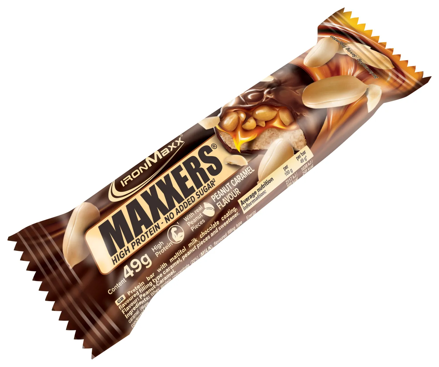 Iron Maxx Maxxers Proteinriegel 24x49g Erdnuss-Karamell zuckerfrei