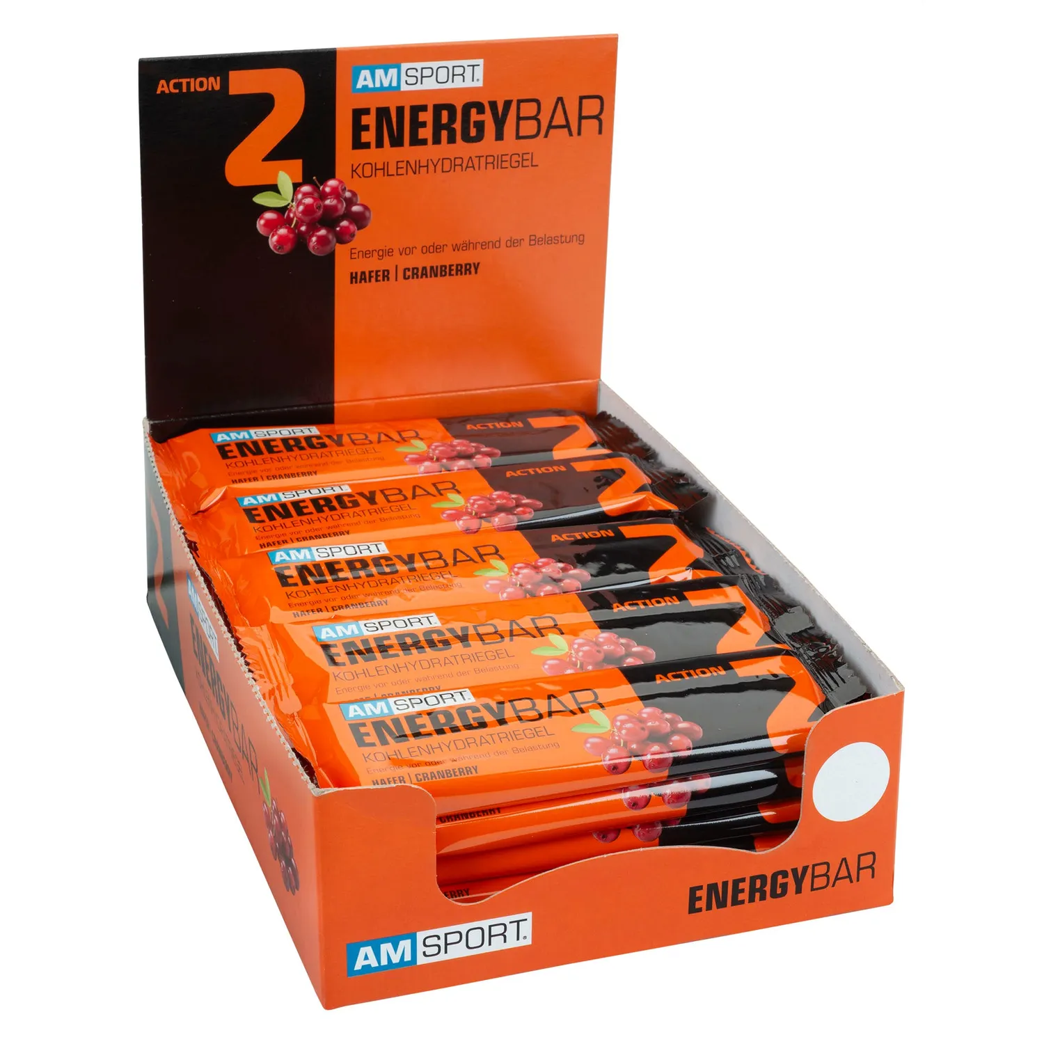 AMSPORT Energy Bar 60 g Riegel Schokolade Kohlenhydrate