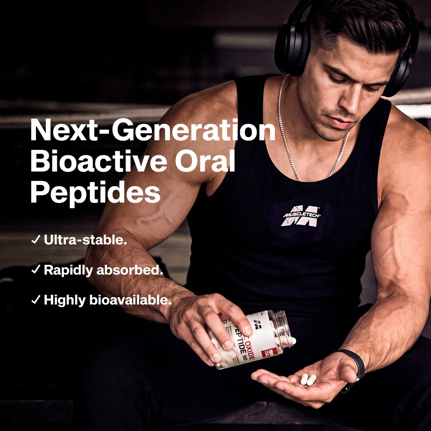 MuscleTech Nitric Oxide Peptide 160 Supplement