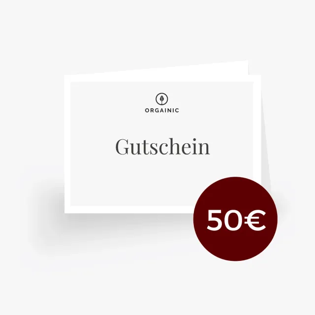 ORGAINIC Geschenk-Gutschein zum Ausdrucken 25 €