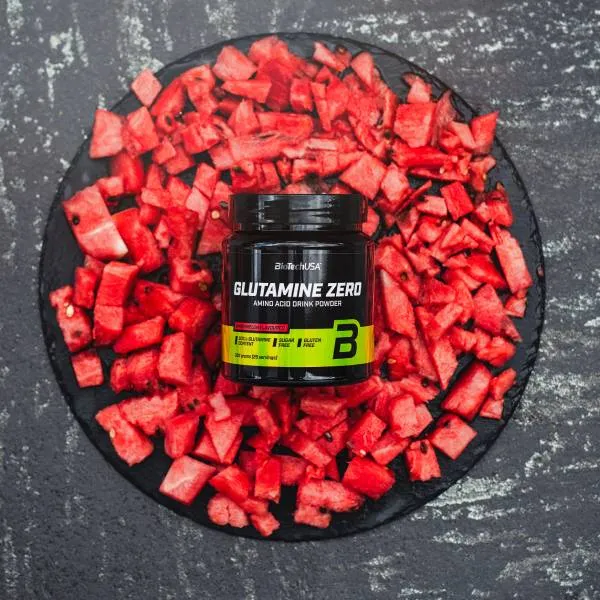 BioTechUSA Glutamine Zero Pulver 300 g Pfirsich zuckerfrei