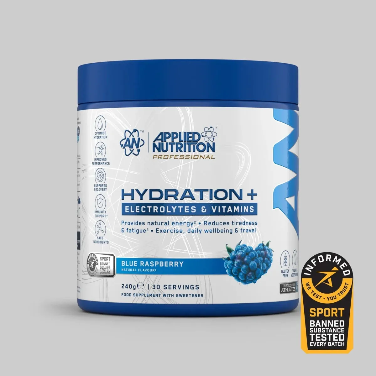 Applied Nutrition Hydration+ Elektrolytpulver Erdbeere 240g