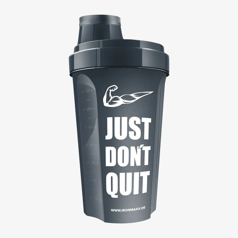 Iron Maxx Shaker 700ml Anthrazit Matt Just Dont Quit BPA-frei