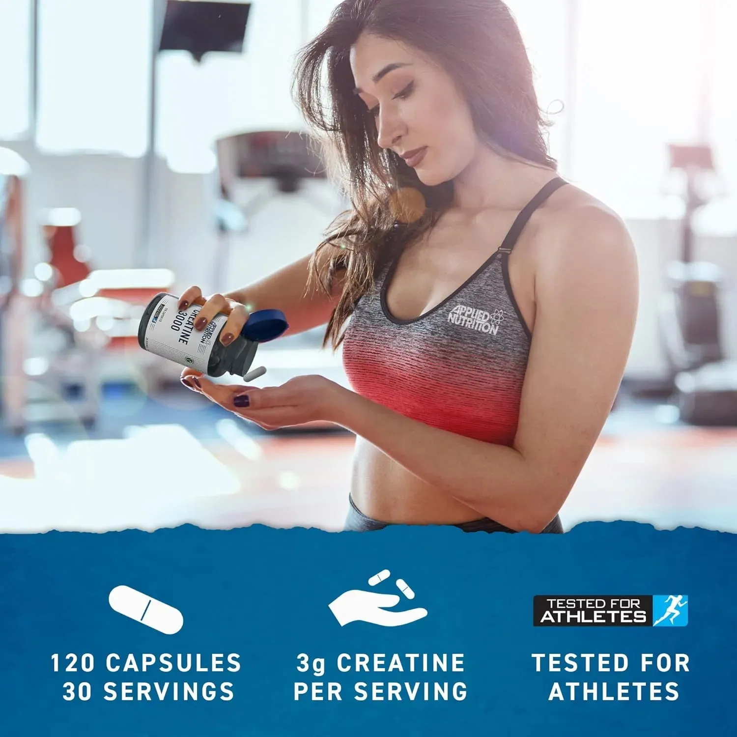 Applied Nutrition Kreatin 3000 Kapseln 120 Monohydrat 3g