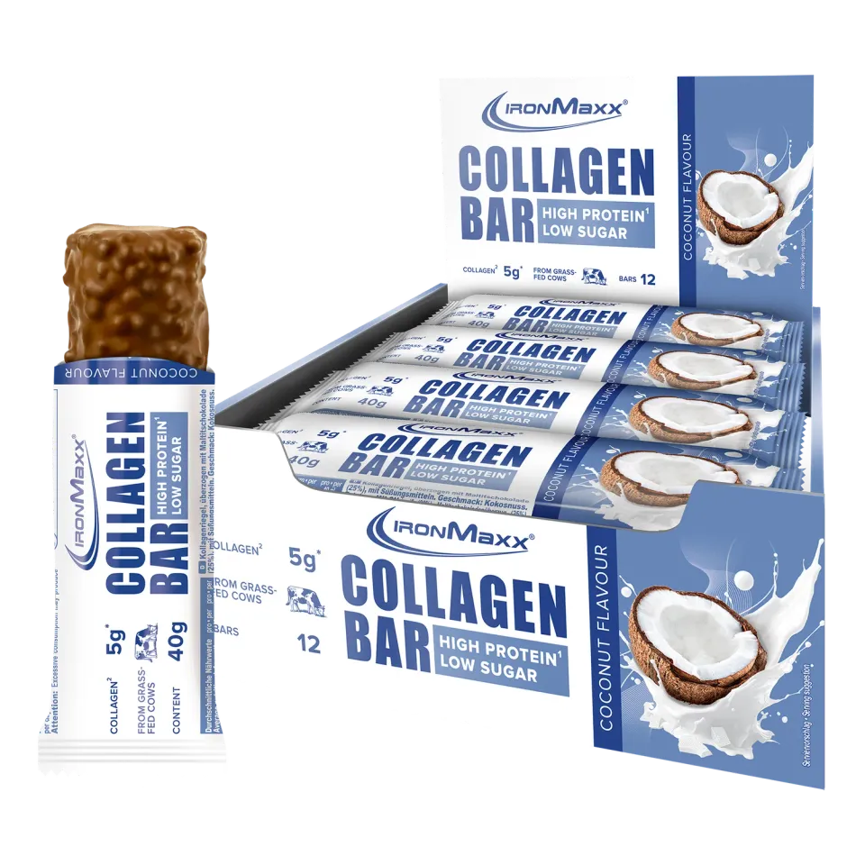 Iron Maxx Collagen Bar Proteinriegel Coconut 12x40 g kollagenreich