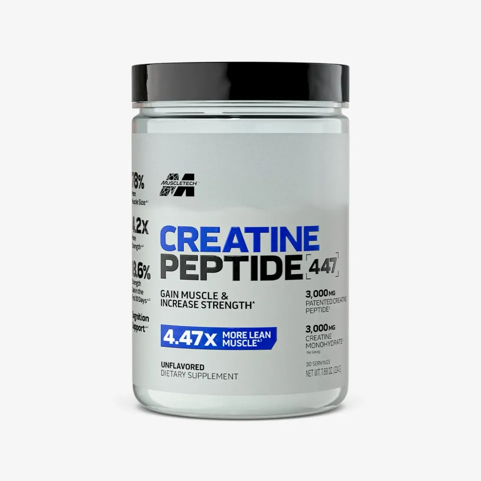 MuscleTech Creatine Peptide 447 Creatin Standardvariante bessere Löslichkeit