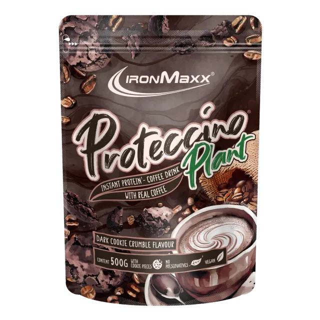 Iron Maxx Proteccino Plant Proteinpulver 500g Dark Cookie