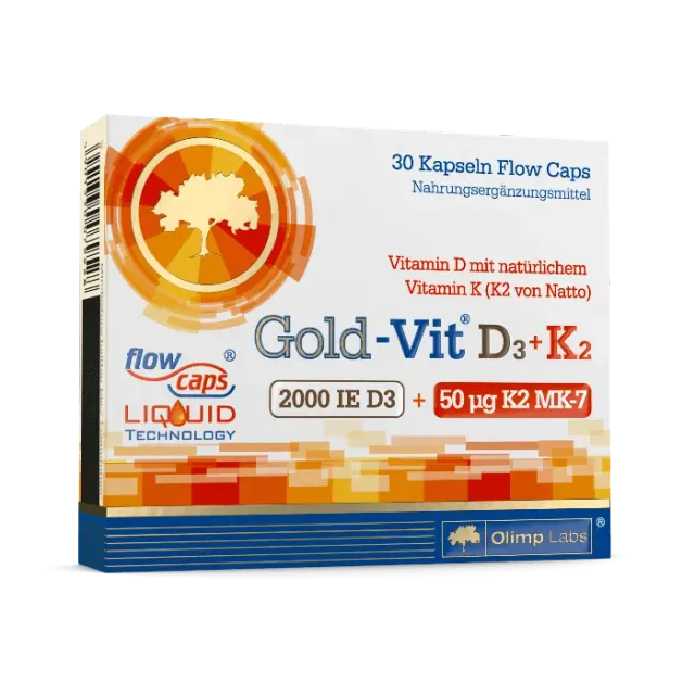 Body Star Gold-Vit D3+K2 2000 mit ALA Kapseln 30 Stk