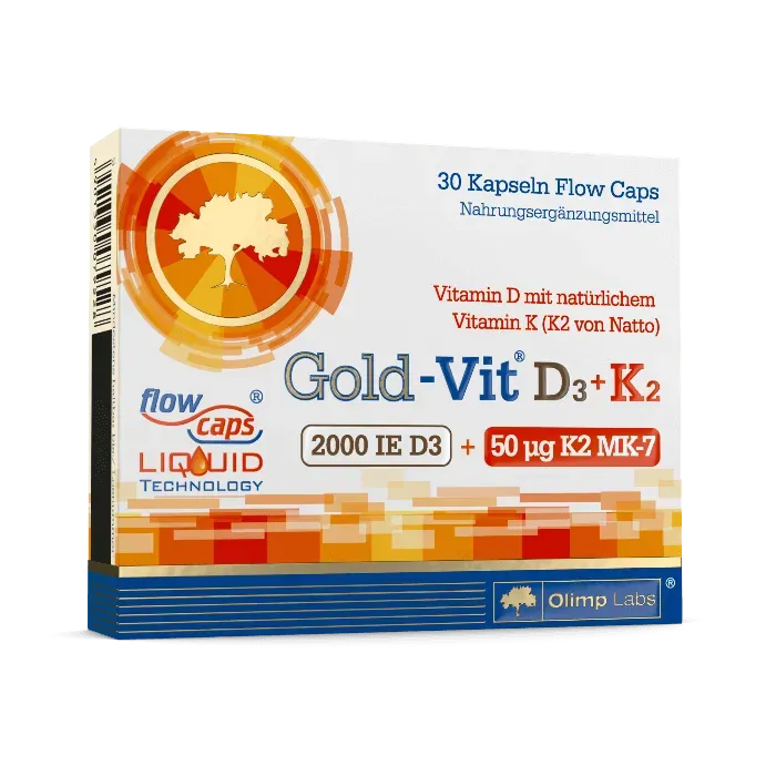 Body Star Gold-Vit D3+K2 2000 mit ALA Kapseln 30 Stk