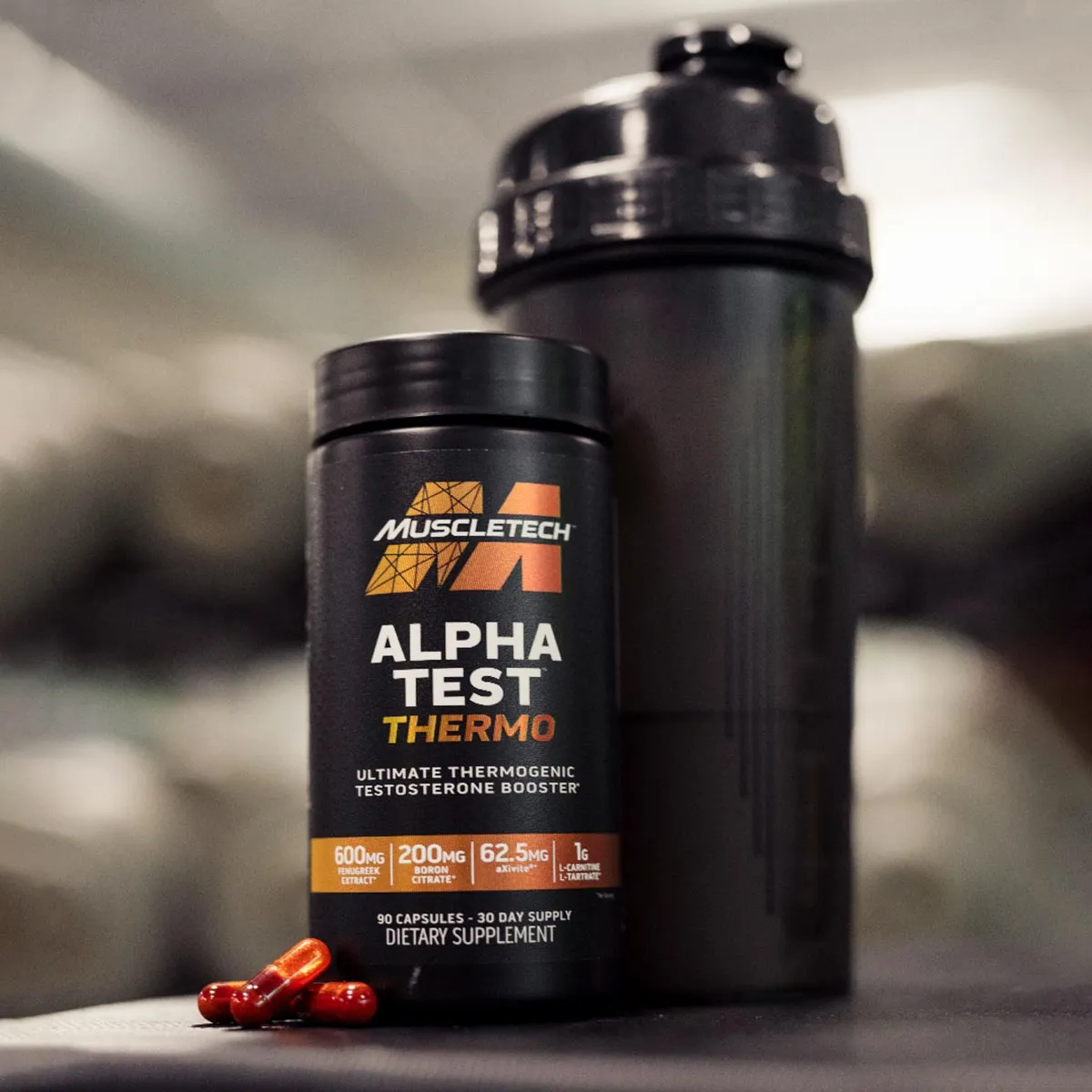 MuscleTech AlphaTest Thermo Testosteron-Supplement 30 Portionen