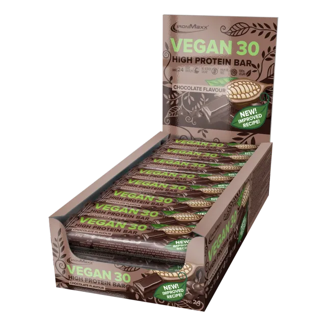 Iron Maxx Vegan 30 Protein Riegel 24x35g Schokolade 25% Protein