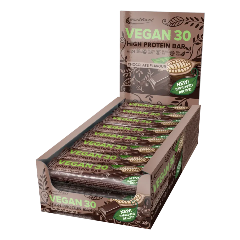Iron Maxx Vegan 30 Protein Riegel 24x35g Schokolade 25% Protein