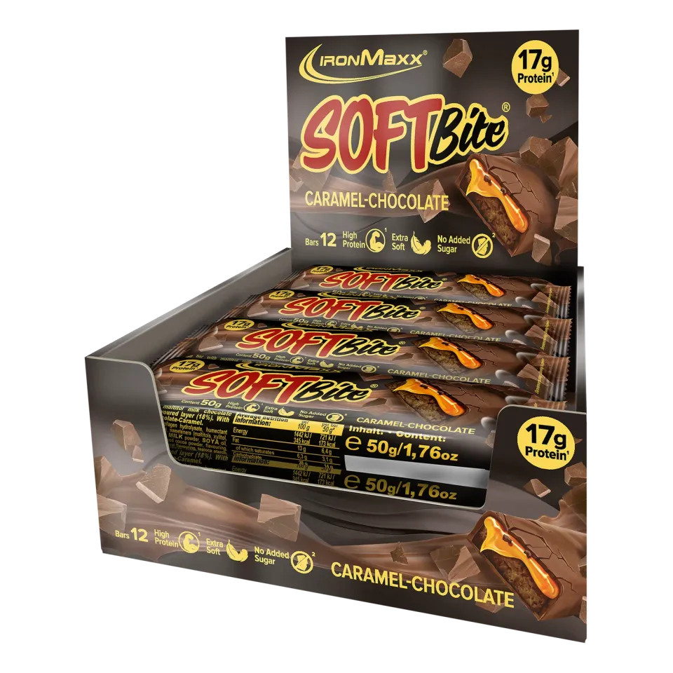 Iron Maxx Softbite Proteinriegel 12x50g Caramel Chocolate soft