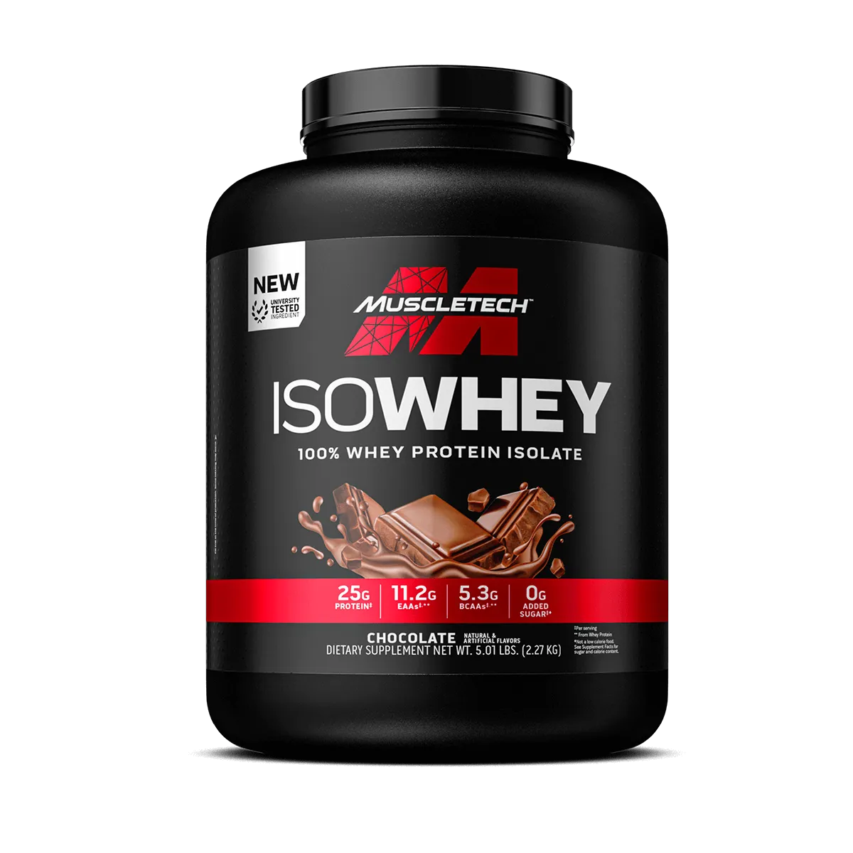 MuscleTech IsoWhey Proteinpulver Schoko 2 lb Isolat
