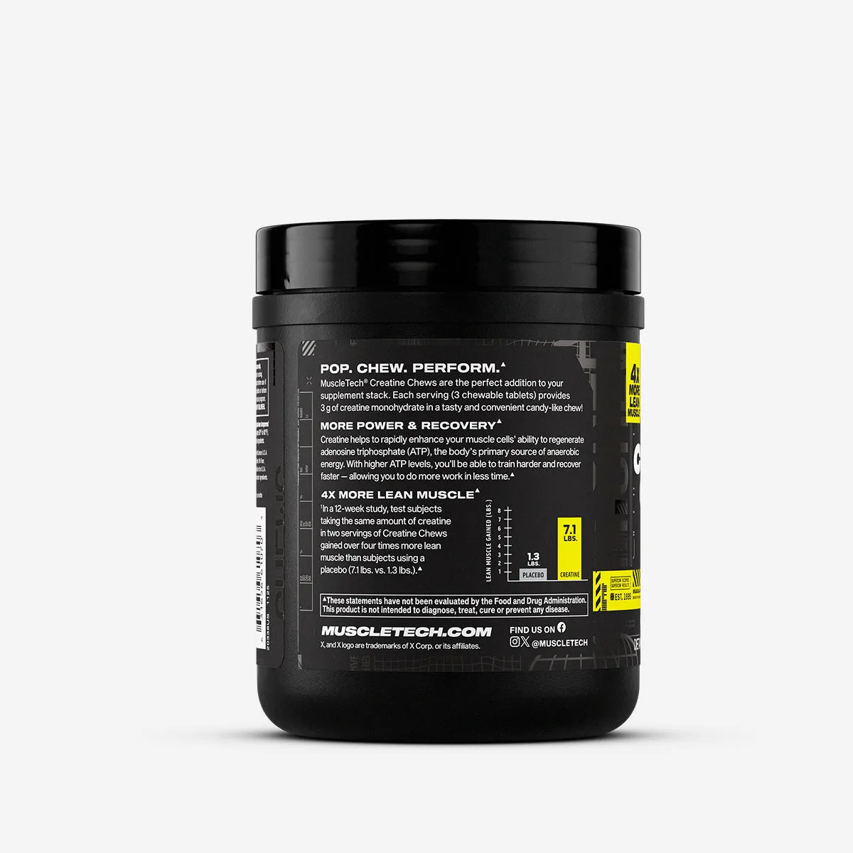 MuscleTech Creatine Chews Kreatin-Kautabletten Boogieman Punch und Citrus Burst